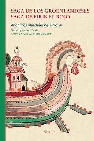SAGA DE LOS GROENLANDESES. SAGA DE EIRIK EL ROJO | 9788418708589 | ANÓNIMOS ISLANDESES DEL SIGLO XIII, | Llibreria La Font de Mimir - Llibreria online Barcelona - Comprar llibres català i castellà