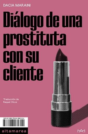 DIÁLOGO DE UNA PROSTITUTA CON SU CLIENTE | 9788418481314 | MARAINI, DACIA | Llibreria La Font de Mimir - Llibreria online Barcelona - Comprar llibres català i castellà