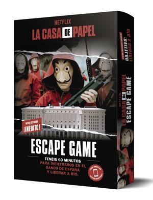 LA CASA DE PAPEL. ESCAPE GAME. OBJETIVO: LIBERAR A RÍO | 9788418100925 | TRENTI, NICOLAS | Llibreria La Font de Mimir - Llibreria online Barcelona - Comprar llibres català i castellà
