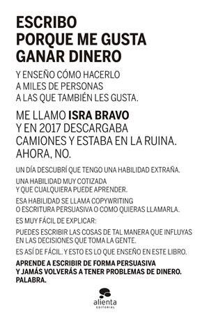 ESCRIBO PORQUE ME GUSTA GANAR DINERO | 9788413441290 | BRAVO, ISRA | Llibreria La Font de Mimir - Llibreria online Barcelona - Comprar llibres català i castellà