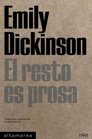 EL RESTO ES PROSA | 9788419583192 | DICKINSON, EMILY | Llibreria La Font de Mimir - Llibreria online Barcelona - Comprar llibres català i castellà