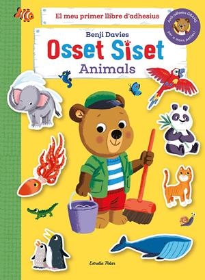 OSSET SISET. EL MEU PRIMER LLIBRE D'ADHESIUS. ANIMALS | 9788413894492 | DAVIES, BENJI | Llibreria La Font de Mimir - Llibreria online Barcelona - Comprar llibres català i castellà