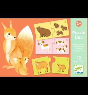 PUZZLE DUO BEBÉS ANIMALS | 3070900081970 | Llibreria La Font de Mimir - Llibreria online Barcelona - Comprar llibres català i castellà