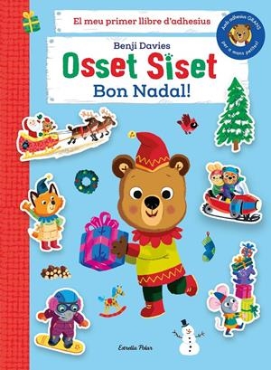 OSSET SISET. EL MEU PRIMER LLIBRE D'ADHESIUS. BON NADAL! | 9788413895505 | DAVIES, BENJI | Llibreria La Font de Mimir - Llibreria online Barcelona - Comprar llibres català i castellà