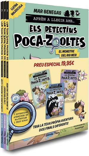 PACK APRÈN A LLEGIR AMB... ELS DETECTIUS POCA-ZOOLTES!  1,2 I 3: EN LLETRA MAJÚS | 9791387519438 | BENEGAS, MAR | Llibreria La Font de Mimir - Llibreria online Barcelona - Comprar llibres català i castellà