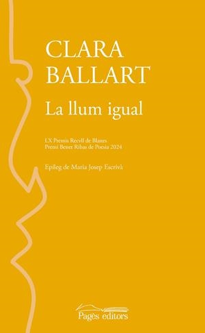 LA LLUM IGUAL | 9788413036045 | BALLART LLADÓS, CLARA | Llibreria La Font de Mimir - Llibreria online Barcelona - Comprar llibres català i castellà