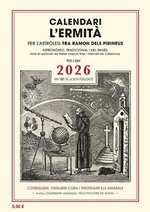 CALENDARI DE L'ERMITÀ, 2026 | 9788412798586 | VARIOS AUTORES | Llibreria La Font de Mimir - Llibreria online Barcelona - Comprar llibres català i castellà