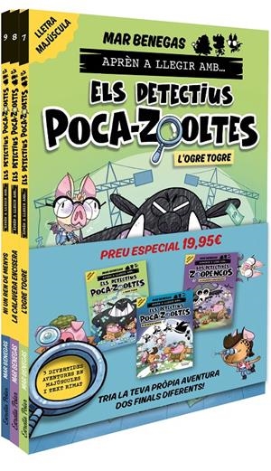 PACK APRÈN A LLEGIR AMB... ELS DETECTIUS POCA-ZOOLTES!  7,8 I 9: EN LLETRA MAJÚS | 9791387782955 | BENEGAS, MAR | Llibreria La Font de Mimir - Llibreria online Barcelona - Comprar llibres català i castellà