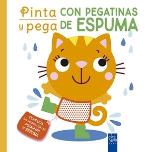 PINTA Y PEGA CON PEGATINAS DE ESPUMA. NARANJA | 9788408250470 | YOYO | Llibreria La Font de Mimir - Llibreria online Barcelona - Comprar llibres català i castellà