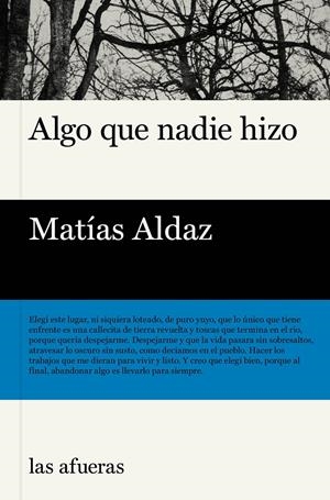 ALGO QUE NADIE HIZO | 9791399131116 | ALDAZ, MATÍAS | Llibreria La Font de Mimir - Llibreria online Barcelona - Comprar llibres català i castellà