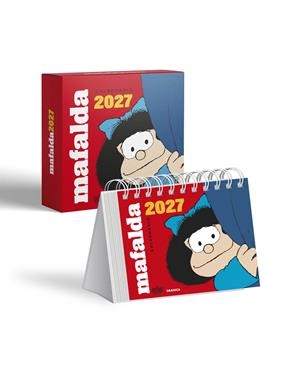 MAFALDA 2027 CALENDARIO DE ESCRITORIO ROJO CON CAJA | 9786316693921 | QUINO | Llibreria La Font de Mimir - Llibreria online Barcelona - Comprar llibres català i castellà