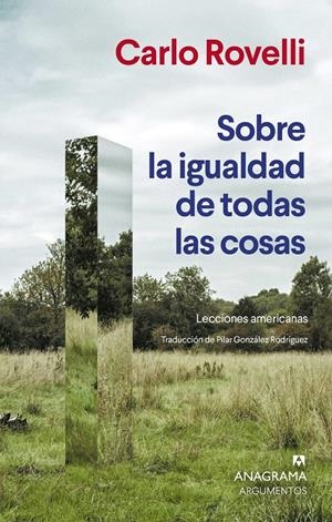SOBRE LA IGUALDAD DE TODAS LAS COSAS | 9788433951007 | ROVELLI, CARLO | Llibreria La Font de Mimir - Llibreria online Barcelona - Comprar llibres català i castellà